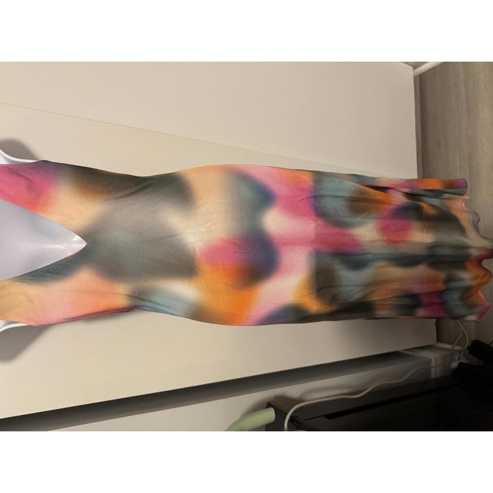 LNA Multicolor Mirage V-neck Maxi Dress - Picture 3 of 8